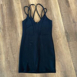 Black Topshop mini dress